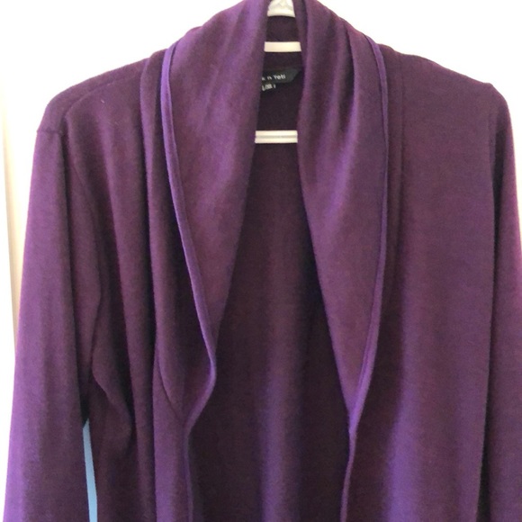Long purple cardigan - Picture 4 of 4